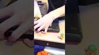 Removing a DVD drive to install to a PC goes wrong... #electronics #furry #DIY #education #computer