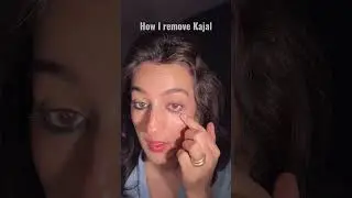Как удалить водостойкую подводку для глаз Kajal, не раздражая глаза #удалитьkajal #средстводляуда...