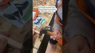 Home Depot has free kids crafts!