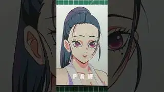 Drawing Hinatsuru uzui 🥰uzui's wife |demon slayer #shorts #demonslayer #drawing #animeart #hinatsuru