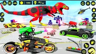 Dino Transform Robot Car Games MOD APK Android/ios - Gameplay