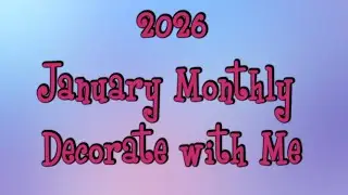 DECORATE WITH ME: JANUARY 2026 MONTHLY PLANNER SPREAD