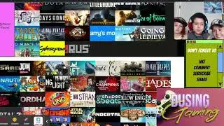 Video Games Tier List - Part 1