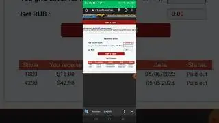 Real earning website earn Dollars Euro and Rubbles earning website.🤑🤑 #free #shorts #short #viral