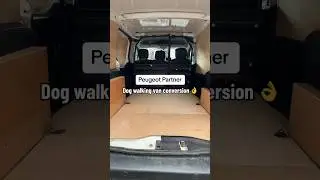 Dog walking van conversion, new set up
