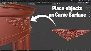 Размещение элементов на изогнутых поверхностях &mdash; Blender
