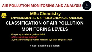 CLASSIFICATION OF AIR POLLUTION MONITORING LEVELS | Air Pollution Monitoring | MSc BSc Chemistry |