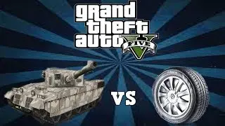 GTA V Adventures! Tank vs Bulletproof Tire (Grand Theft Auto 5 Funny Moments)