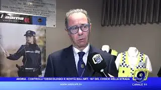 Andria - Controlli tossicologici e novit&agrave; sull&rsquo;art. 187 del Codice della Strada
