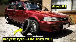 Bicycle tyre replacement | Vlog #1 | Project Tazz Part 4