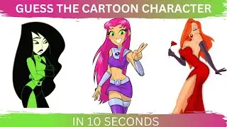 Guess the Cartoon Character in 10 seconds..! | 40 Most popular Cartoon Characters | Cartoon quiz