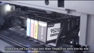 How to Install HP 952 952XL Ink Cartridges on HP OfficeJet Pro 7740 8210 8710 8715 8720 8740 Printer