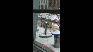 Forklift worker drops pipes