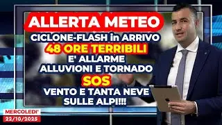 Allerta Meteo, maltempo estremo: arrivano 48 ore terribili, allarme alluvioni e tornado. E la neve&hellip;