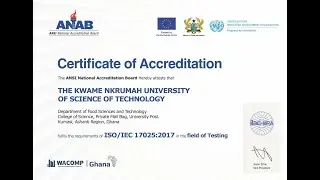 Success Stories: UNIDO Supports KNUST Food Laboratory with equipment and accreditation