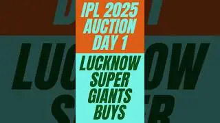 LSG Buys Day 1 Purchases in IPL Mega Auction 2025 #ipl2025 #ipl2025megaauction