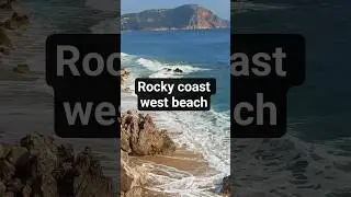 Rocky Coast West of Cleopatra Beach, Alanya | Alanya Castle & Mediterranean Views