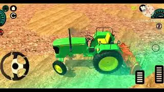 JONDEERE tractor simulator game off-road4x4 3D. indian tractor simulator game 2 play for mobile.4k👑🚜