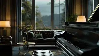 RELAX | Quiet POV Piano Music with Soft Rain Outside the Window for Night Sleep and Calm Moments