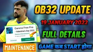 Maintenance Free Fire | 19 January Update Full Details | FF Maintenance Today | FF Update Today