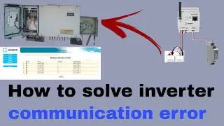 inverter communication issues || webdyn data logger inverter communication error how to solve it