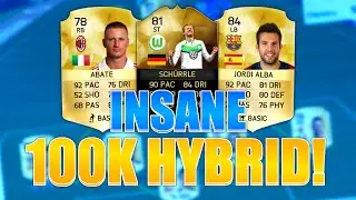 FIFA 16 OVERPOWERED 100K HYBRID SQUAD BUILDER!(WORST STRIKER EVER?)