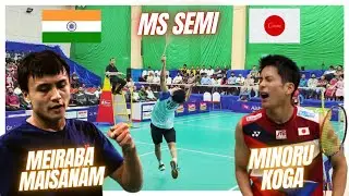 MEIRABA MAISANAM🇮🇳 VS MINORU KOGA🇯🇵:AL SHARIF-BAHRAIN INTERNATIONAL BADMINTON CHALLENGE 2023 AT BKS