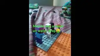 Manito voy a hacer un water drop🤑 #minecraft #lego #humor #viralshorts #stop motion