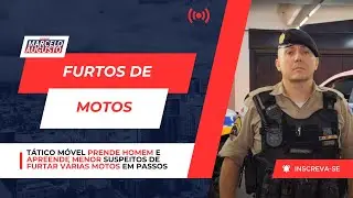 Tático Móvel prende homem e apreende menor suspeitos de furtar motocicletas em Passos