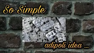 Medicine Strips Craft Ideas | waste material recycling | DIY