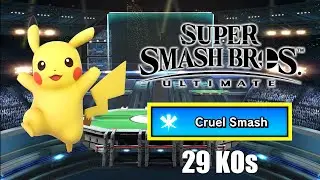 Super Smash Bros. Ultimate - Pikachu Cruel Smash 29 KOs