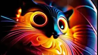 Techno Cat #cat #surreal