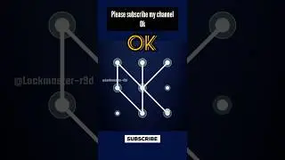 lock master please subscribe 😍 #pattern #pattern_unlock #patternlocksetting #patterndrawing #phone