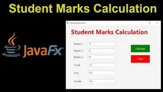 Calculate Student Marks FAST with Java FX!