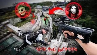 ESCAPE FROM THE ANGRY SMILING WOMAN | Parkour POV horror film