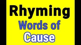 CAUSE rhyming words | Rhyming words of CAUSE | CAUSE ka rhyming word | Rhyming Words