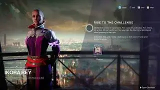 Pick Up Quest From Ikora - Rise To The Challenge (Tower - Destiny 2: Forsaken)