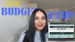 2026 Budget Planner | January Budget, Investment and Savings Goals, Debt Payoff, New 2026 Template