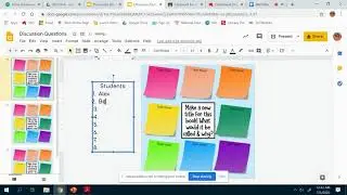 Digital Discussion Sticky Notes