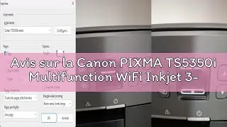 Avis sur la Canon PIXMA TS5350i Multifunction WiFi Inkjet 3-in-1 (Printer, Copier, Scanner) Wireless