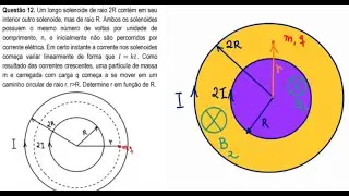 Aplicação do Campo Elétrico Induzido. Física nível ITA e IME
