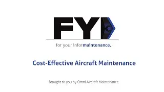 For Your Informaintenance | Cost-Effective Aircraft Maintenance