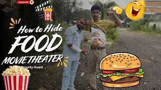 Food￼ 🥘 hidden under body parts |￼Movie theatre | tight Security Guards 💂 | Vlog | Subscribe 