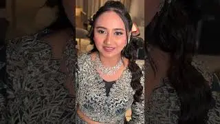 Wedding to Reception Bridal Makeup Transformation | Smokey Eyes, Silver Glam & Golden Glow