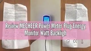 Review MECHEER Power Meter Plug Energy Monitor Watt Backlight LCD Display Electricity Usage Consumpt
