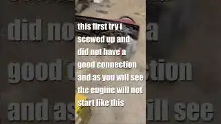 7.3 diesel OBS How to start engine on test stand with one + Wire