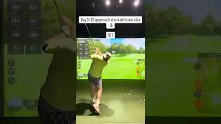 Day 3: 10 approach shots with one club - 7i edition #golf #trackmangolf #golfsimulator