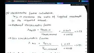A direct methanol fuel cell generates 1000 A at 0.3 V at STP. Methanol and air aresupplied to the