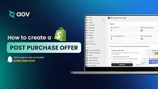 AOV.ai Post Purchase Upsell - Getting Started: Your First Post Purchase Offer