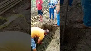 Создание компостной ямы на Филиппинах. Мой двоюродный брат и дядя. #компост #филиппины #bikolanan...